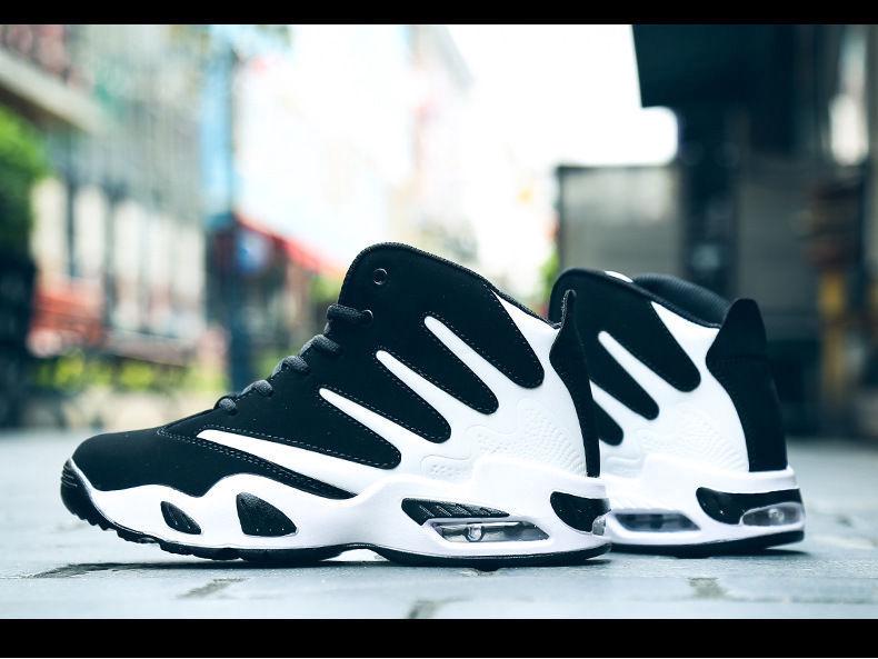 2025 Höst/Vinter Herr Mellanhöga Koreansk Stil Basketbollskor för Studenter, Trendiga Sport Battle Boots.