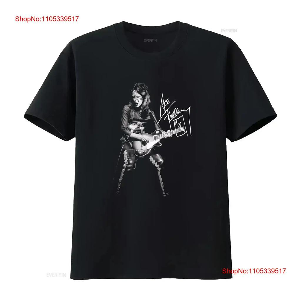 Ace Frehley Signed Men T shirt Black All Sizes S to 4XL FF969 vintage Washed graphic Stretched