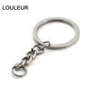 20pcs Gold Color Key Chain Key Ring Bronze Rhodium 28mm Long Round Split Keyrings Keychain For DIY  Jewelry Making Wholesale