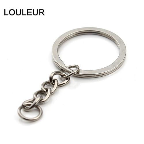 20pcs Gold Color Key Chain Key Ring Bronze Rhodium 28mm Long Round Split Keyrings Keychain For DIY  Jewelry Making Wholesale