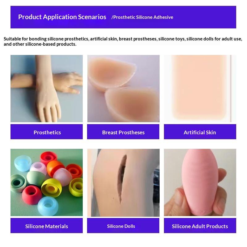 1Pcs Silicone Adhesive Glue Silicone Doll Repair Glue Waterproof Flexible Sealant For Silicone Plastic Metal Acrylic Repair