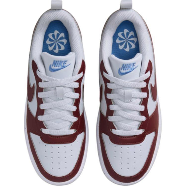 Nike Court Borough Low Recraft GS Dark Team Red Pure Platinum Kids Sneakers Blue-Beyond White DV5456-006