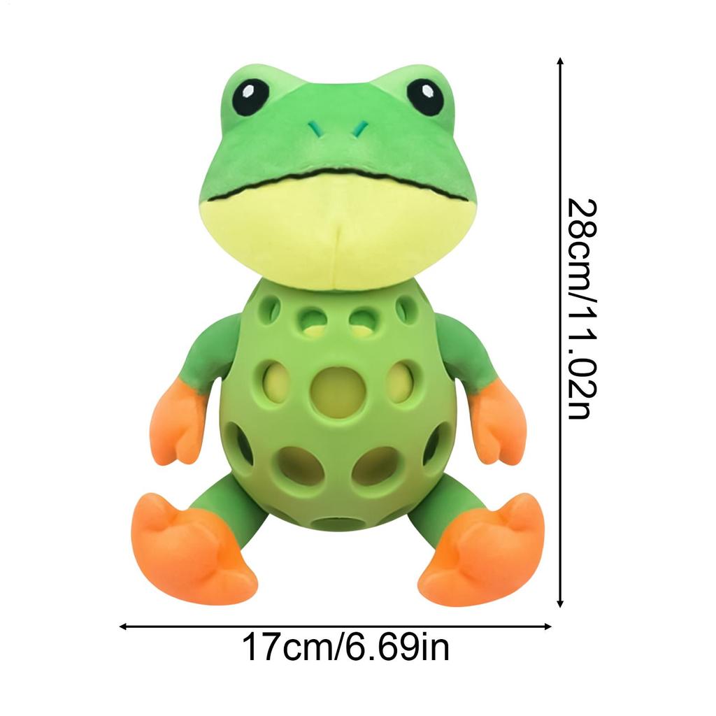 Dog Squeaky Toys Interactive Fun Game Frog Squeaky Dog Chew Toys For Pet Boredom Play Indoor Outdoor Park Crate Training