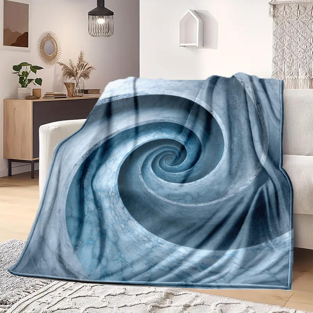 1Pc Cartoon Print Flannel Blanket, High Quality Comfortable for All Seasons, Home Decor, Warmth and Comfort, Perfect for Christmas Birthday Gift