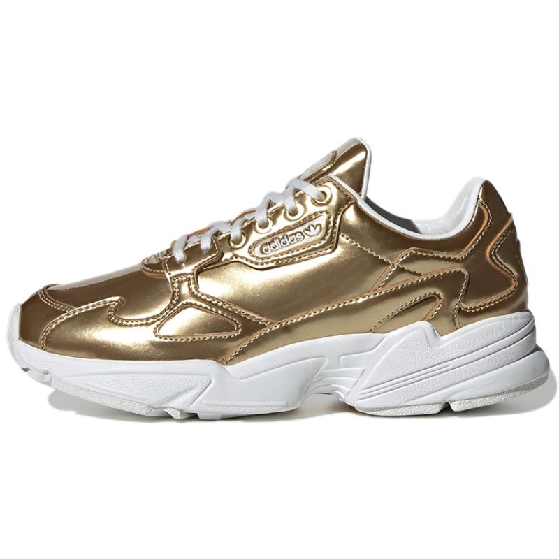 

Adidas Falcon Gold Metallic Crystal White Women s Sneakers FV4318 38