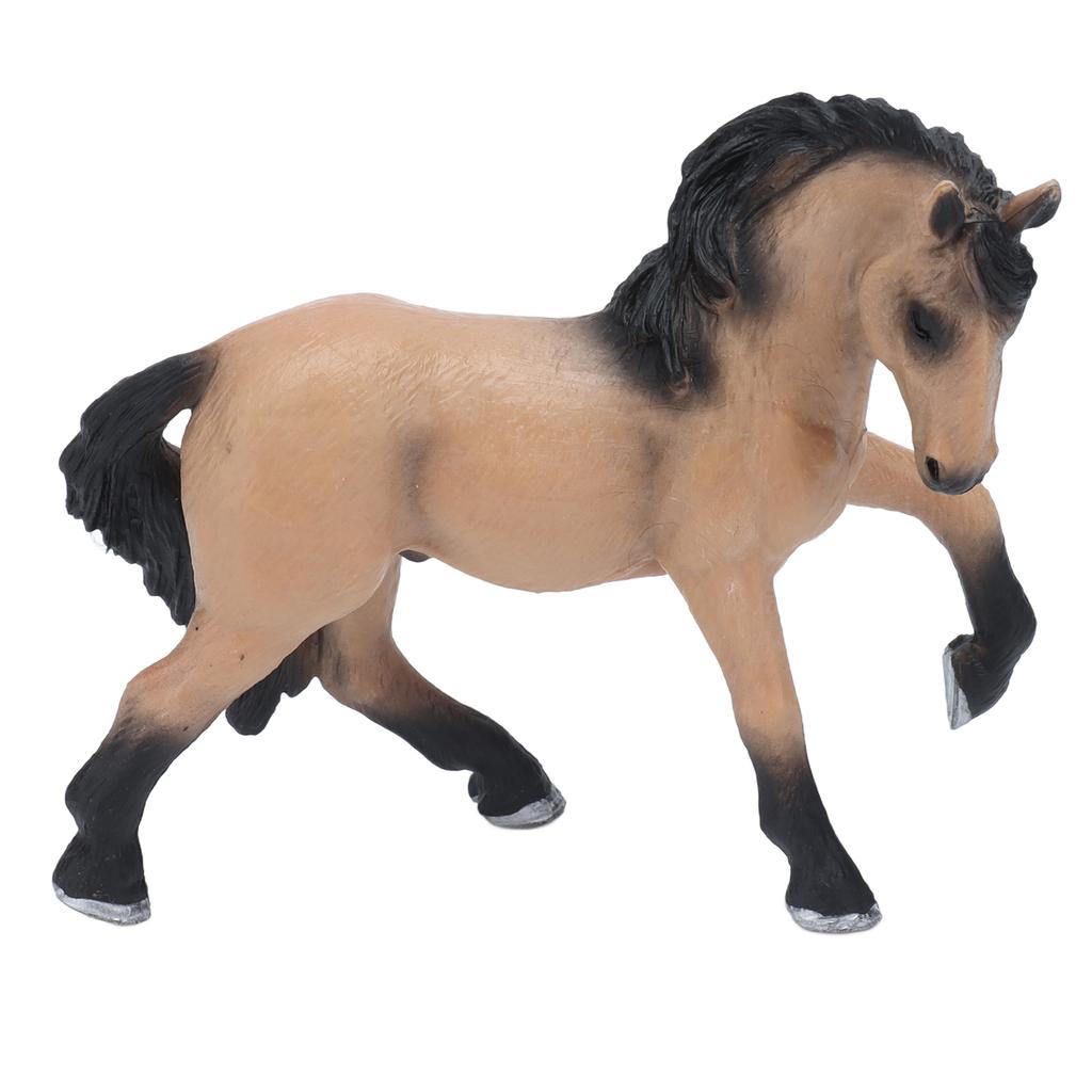Lusitano Horse Solid Model Lifelike Animal Figurine Static Ornament Children Cognitive Toy