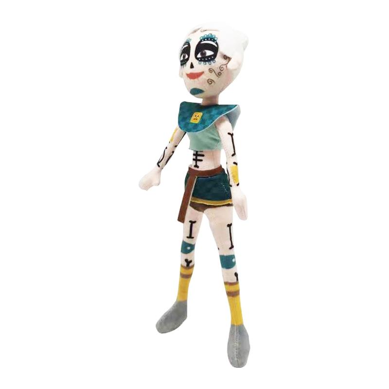 Maya And The Three Plush Toy Anime Cartoon Skull Warrior Plushie Figure Character Stuffed Doll Soft Pillow Gift for Fan Birthday