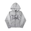 Unisex Streetwear Hooded Zip-Up Sweatshirt 2026 Casual Sportswear With Letter Print