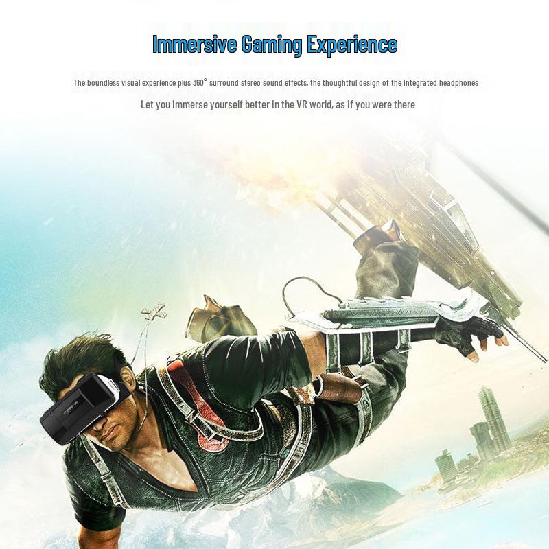 All-in-One VR Headset: Mobile 3D Cinema & Gaming Experience