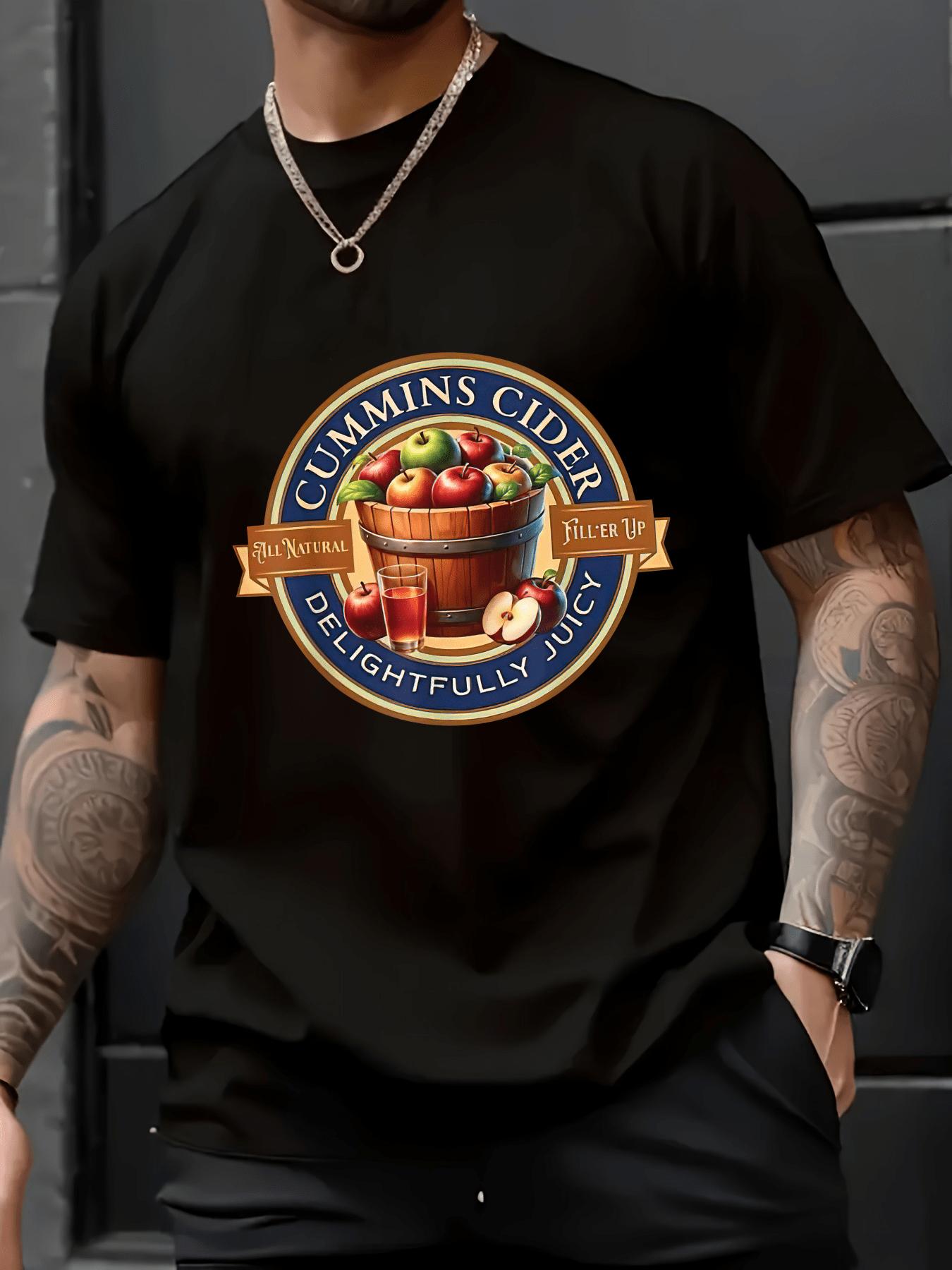 Cinnamon Cider Graphic Cotton Tshirt - Short Sleeve S