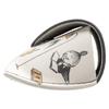 Pearl Moomin Eyeglass Faux Leather Case with Button and Magnetic Includes Microfiber MOOMIN Flap Eyeglass Perfect for Gift Case, Semi-Hard Closure,