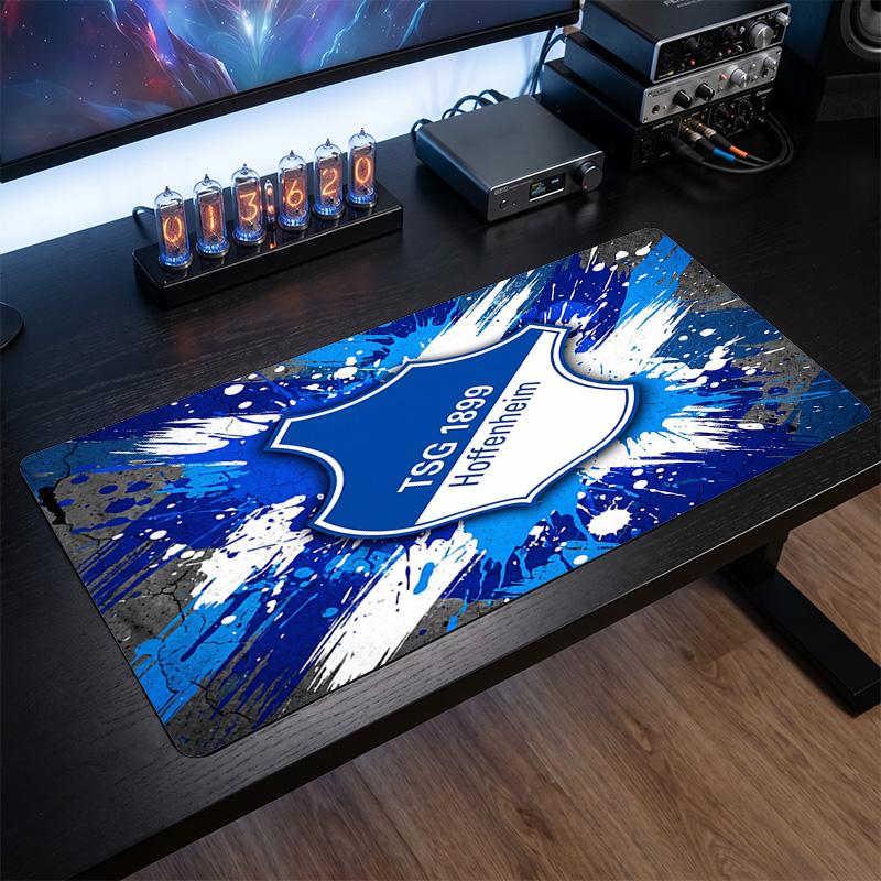 TSG Hoffenheim FC Theme Pattern Mouse Pad, Soccer Logo Design XXL Gaming Desk Mat Non-Slip Computer Mouse Pad