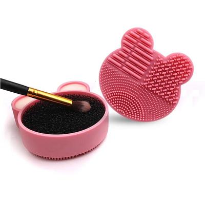 Detergente per pennelli per trucco multifunzione Beauty Powder Remover Pennello per trucco Strumento per spugna in silicone per pulizia asciutta e bagnata