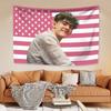 Joe Lockes Tapestry American Flag Heartstoppers Famous Actor Home Decor Wall Hanging Covering Bedroom Dorm Backdrop Fans Gift
