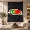 Decorative Tapestry,Portugal national football team Printed Wall Art, Lightweight Wall Hanging For Bedroom Background