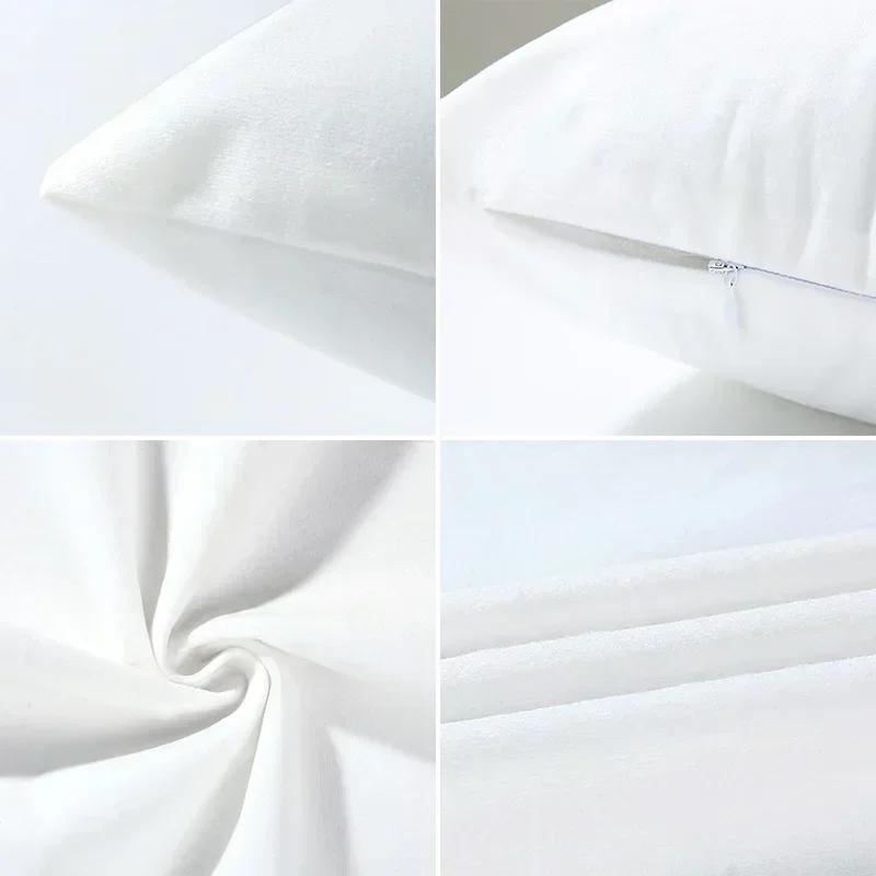 Modern Floral Pillowcase with Red and White flowersBedroom Sofa Decorative Cushion Cover With Zipper Soft Cushion Cover