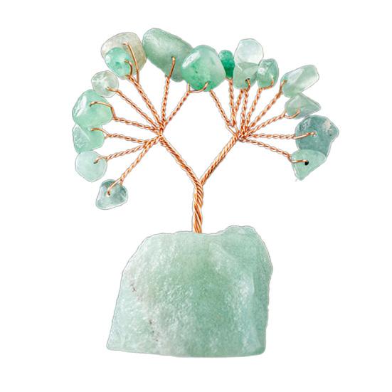 Barevná ozdoba na strom z přírodního kamene se základní pozitivní léčivou energií měděný drát kámen život peníze strom Stolní dekorace Feng Shui Meditace