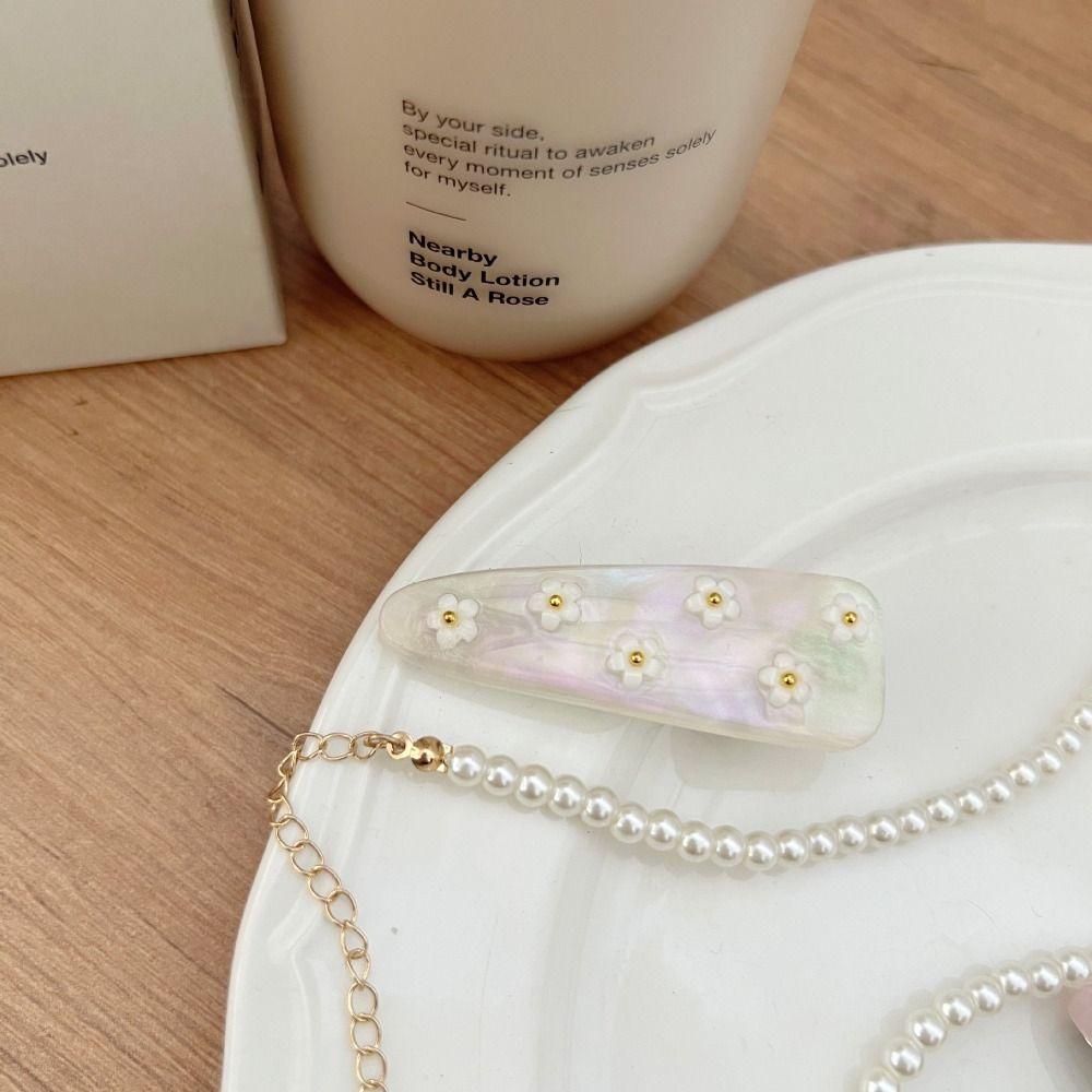 Vintage Flower Hair Clip Colorful Cute Duckbill Clip Fashion Sweet Barrettes Girls