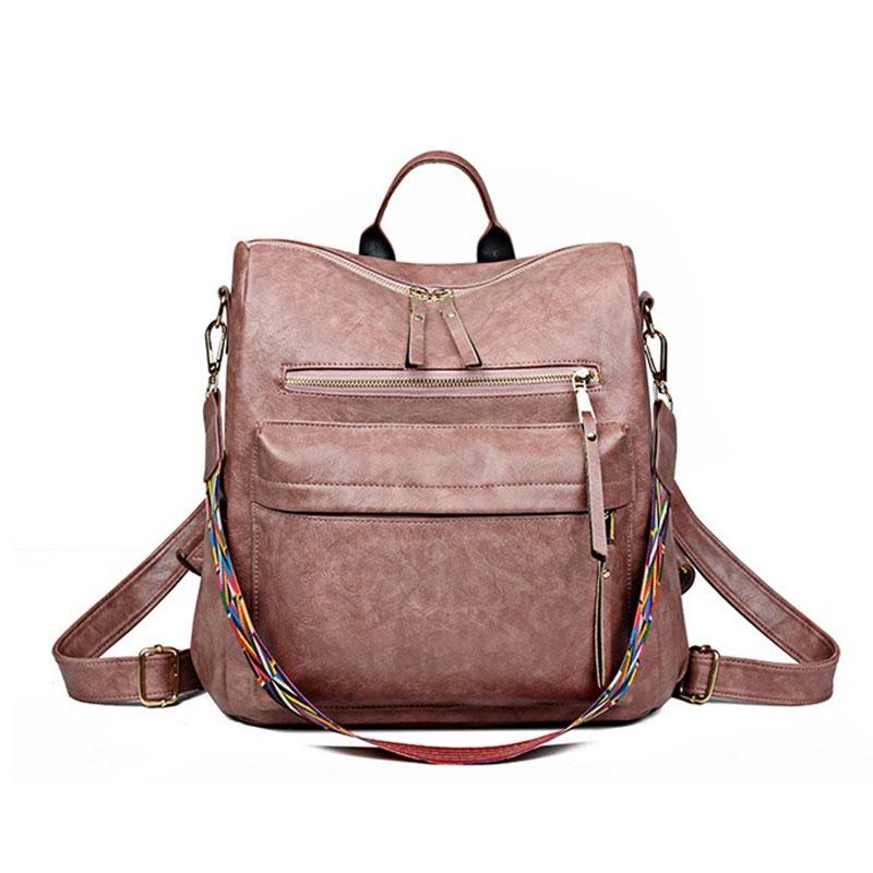 Women's Backpack 2020 Travel  Large Backpack Genuine Leather Backpack Schoolbag For Girls Women's Bag One Shoulder Back