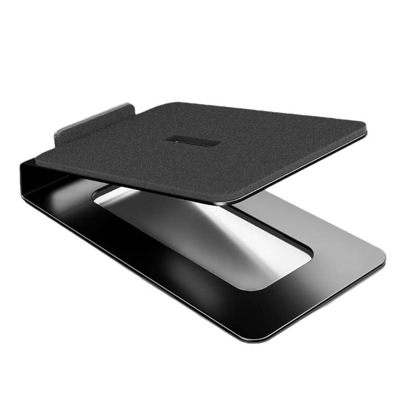 Heavy Duty Metal Desktop Speaker Stand Toolless Installation Optimizes Sound Projection For Home Office Use