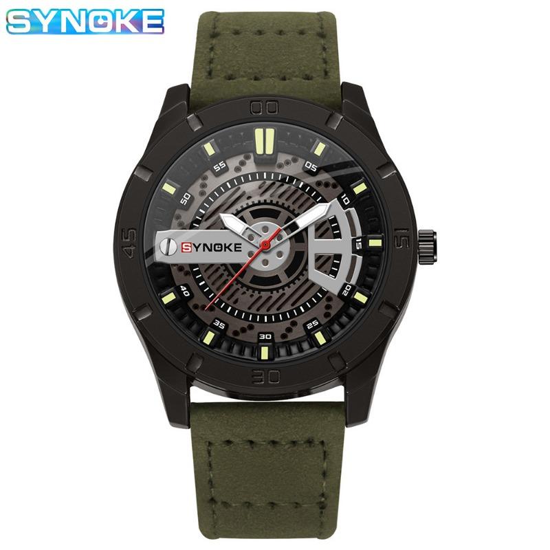 New Top Brand Quartz Watch Men's Fashion Sports Belt Retro Design Large Screen Fashion Watch