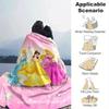 1pc Princess Printing Blanket - Soft, All-Season Throw for Living Room, Bedroom,Personalized Gift with Adorable Cartoon Design
