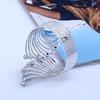 New Fashion Bracelet Fashion Feather Inlaid Diamond Metal Bracelet Fashion Jewelry