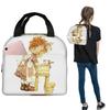 Sarah Kay Swing Girl Cartoon Insulated Lunch Bag for Women Kids Leakproof Food Boxes Thermal Lunch Box Tote