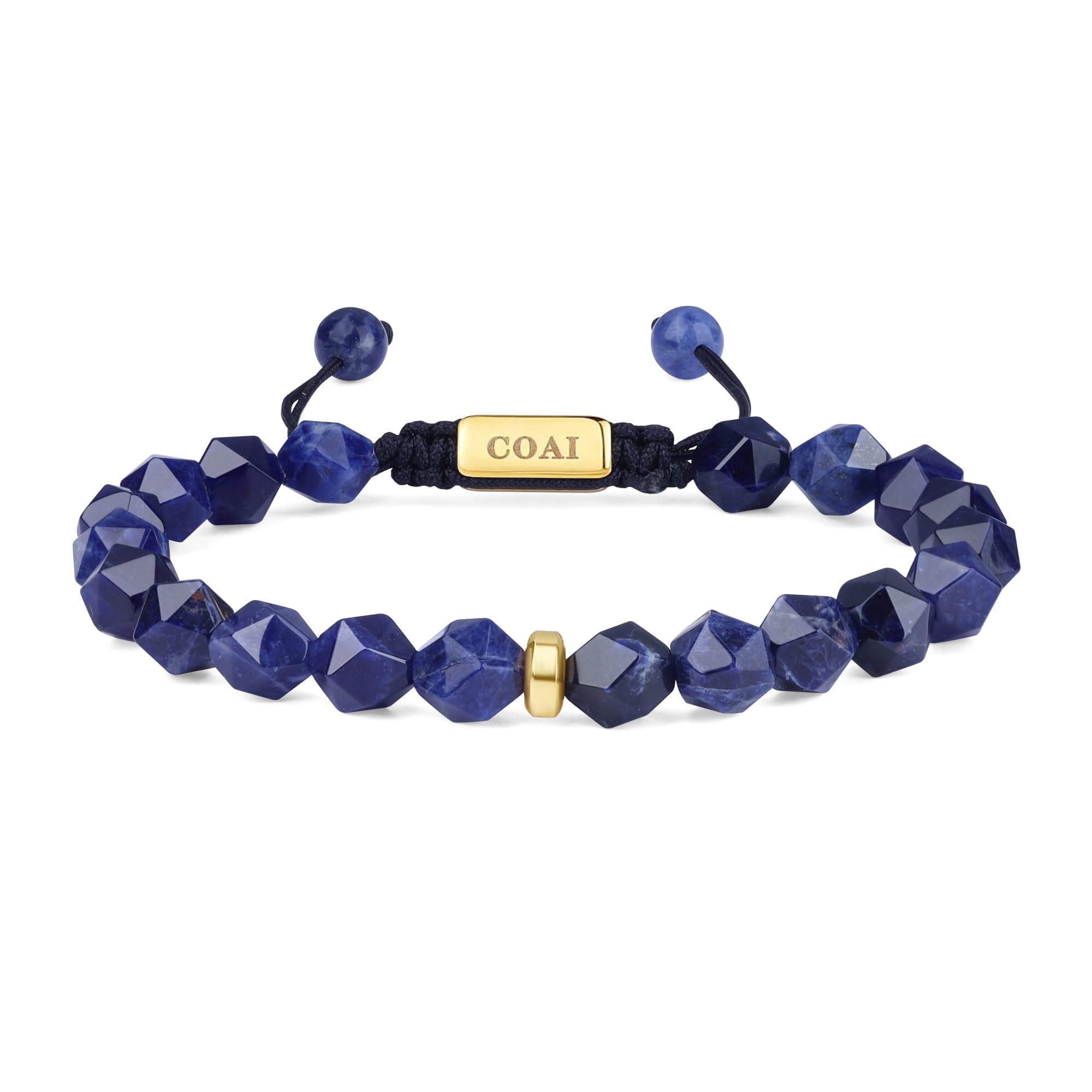 

Koai 8mm Sodalite Wild Cut Amulet Power Stone Bracelet for Men
