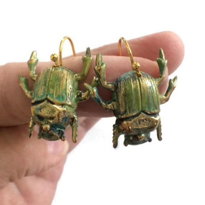 Antique Insect Earrings Alloy Fashion Accessories Metal Craftsmanship Unique Ear Jewelry Suitable for Daily Outfits