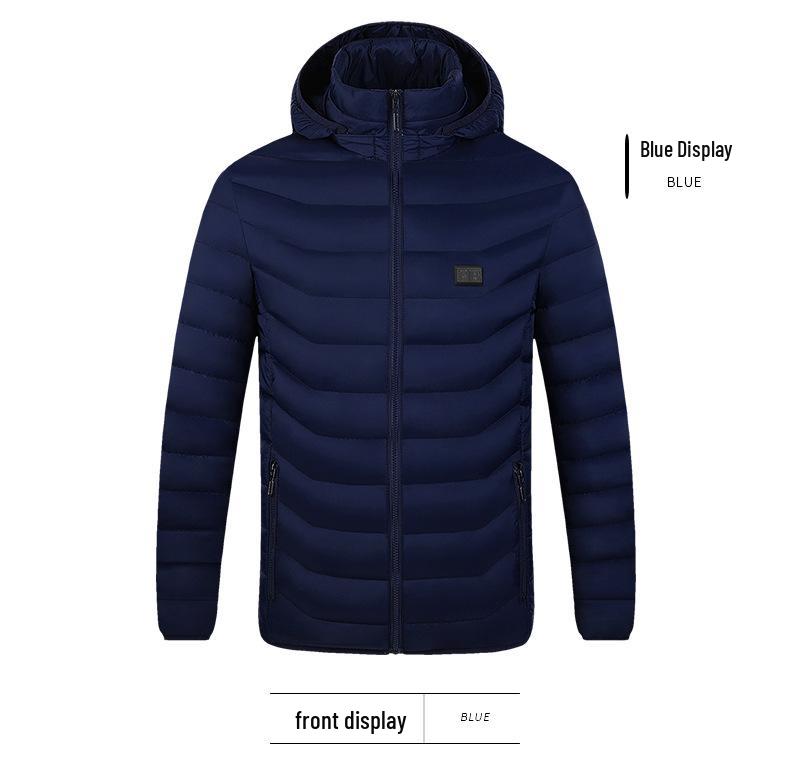 Dual-Control Hooded Heated Jacket with Three-Speed Intelligent Temperature Heating