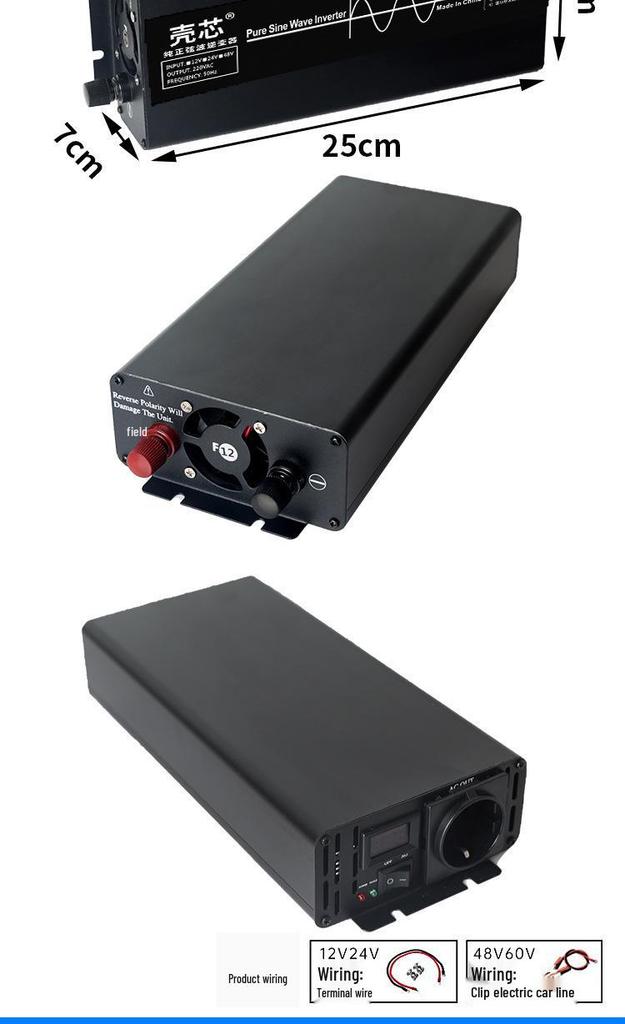 European Standard Pure Sine Wave Inverter, 12V-96V to 110V 60Hz, 500W-5000W Household Use