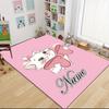 Custom Name Pink Cats Theme Carpet Rug Customizable Soft Washable Anti-Slip Home Living Room Sofa Mats Personalized Rug. 0909415