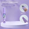 Thermal Label Correction Marker With Mini Box Cutter Cute, Thermal Paper Eraser, Privacy Information Coverage Fluid Liquid
