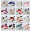 Vintage Folding Hand Fan with Bag Bamboo Fabric Fans for Women Dance Gift Music Festival Performances Wedding Decoration