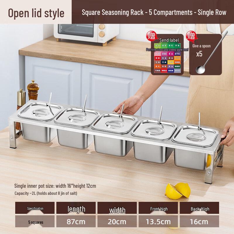 Commercial Stainless Steel Ingredient Food Pan Set