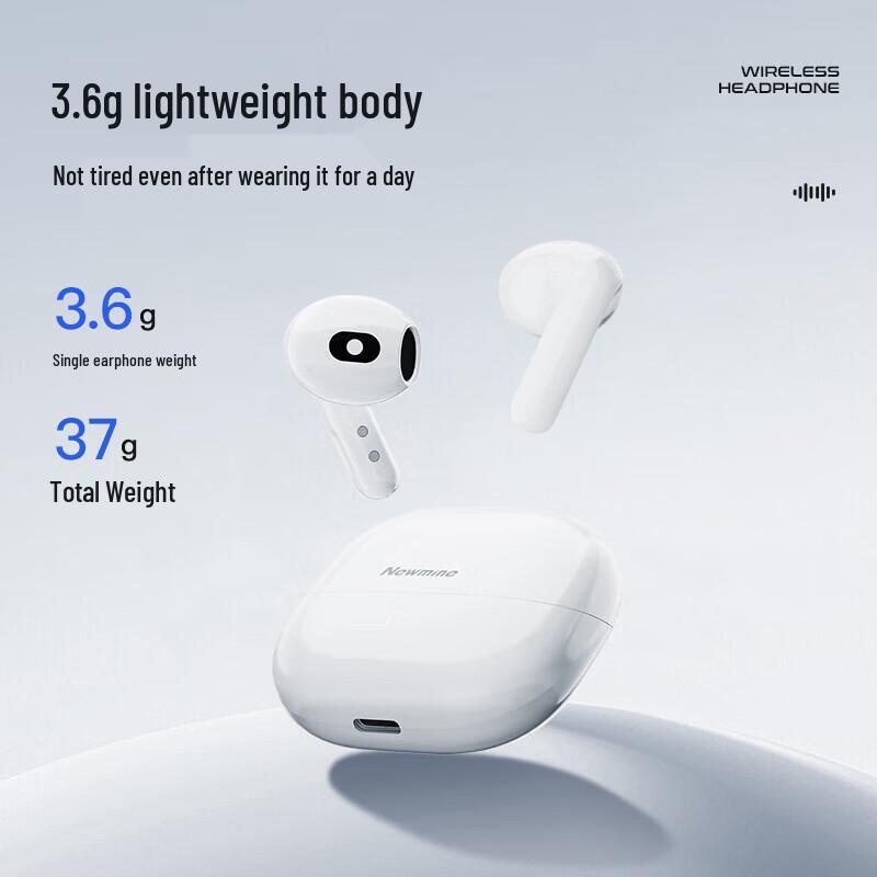 Newmine LY67 True Wireless Semi-In-Ear Bluetooth Earbuds