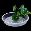 10Pcs Plastic Flower Pot Drip Trays Clear Round Shape Creative Saucers Decor