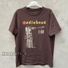 T-Shirt Radiohead Band 90s Classic Style Retro Unisex Russet T-Shirt Size S-5XL