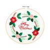 Handmade Christmas Embroidery Kit Snowman Tree Reindeer DIY Embroidery Kit Home Decor Suitable Beginners Cross Stitch Set