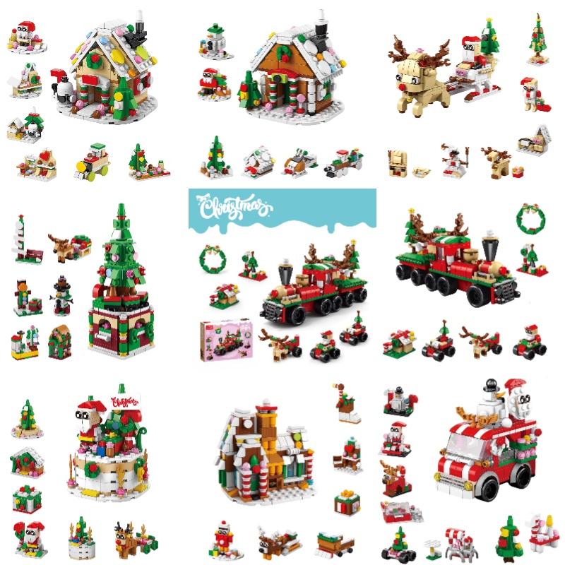 Creative Music Box Compatible With Lego Christmas Desktop Decoration Toy