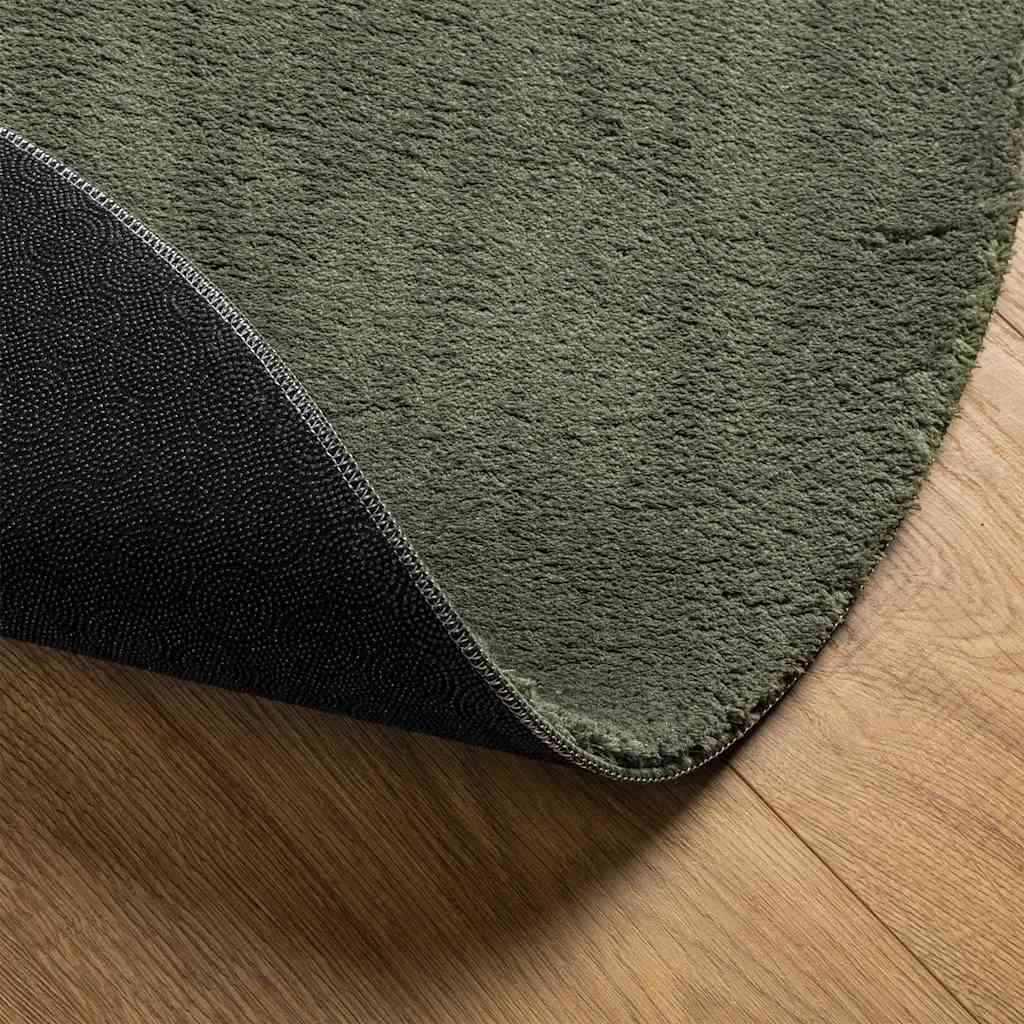 Area Rug HUARTE Forest Green 160 X 230 Cm 100percent  Polyester