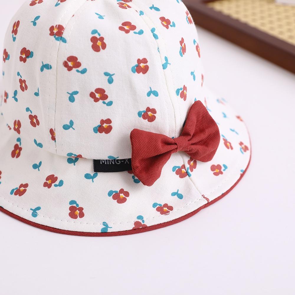 Korean Style Empty Top Kid Sunhat Bowknot Children's Fisherman Hat Baby Shading Hat  Spring/Summer
