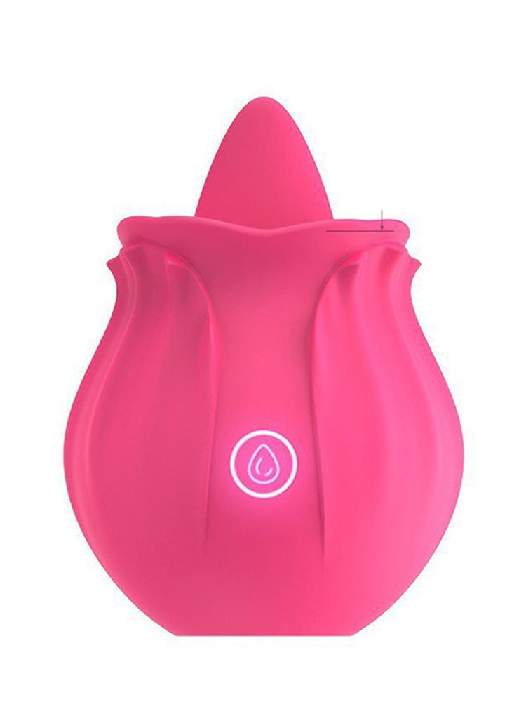Rose Shape Vagina Sucking Vibrator Clitoral Stimulator Oral Licking Nipple Sucker Sex Toy for Women