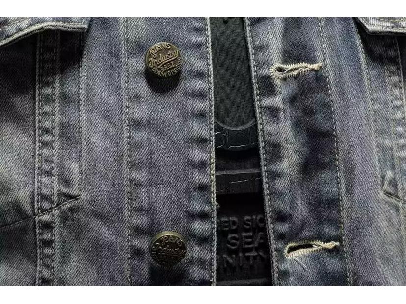 2024 Herbst Herren Slim Koreanische Retro Denimjacke: Trendige und Attraktive Freizeitmode