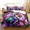 New Anime Dva Overwatch Bedding Set Duvet Cover Comforter Quilt Pillowcase King Queen Twin Size for Boys Girls Adults