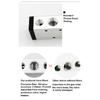 4HA210-08 1/4" 2 Position 5 Port Five Way Pneumatic Air Valve Hand Lever Operated Control Valve Ventilation Valves 4