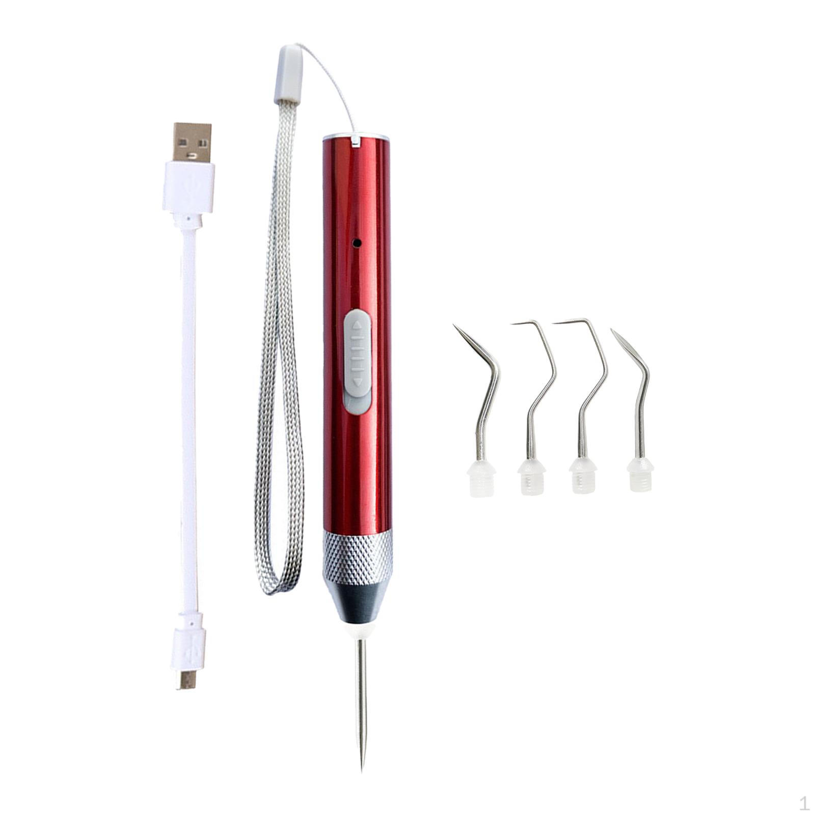 

LED Weeding Tools Rechargeable Lettering 5 Replace Head Precision Silhouettes Cameos Craft красный