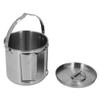 1.2L Stainless Steel Camping Kettle Portable Teapot Coffee Pot Outdoor Cookware for Hiking Camping Picnic
