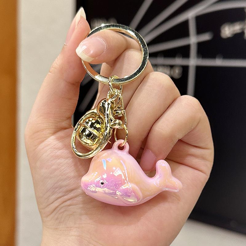 Colorful Acrylic Seashell Keychain Pendant - Cute and Exquisite for Girls' Bags & Car Pendants
